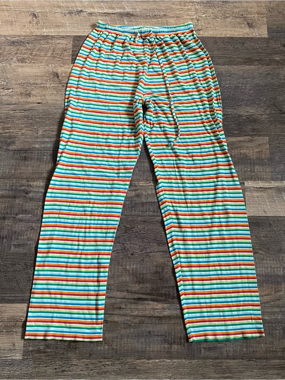 Victorias Secret Y2K Preppy rainbow wide leg pajama pants